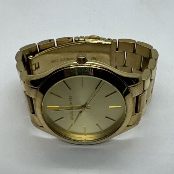 Michael Kors Slim Runway MK3179 Women's Gold Tone Analog Dial Wrist Watch JNA250 - Picture 6 of 11